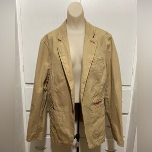 Gap Red Blazer Mens Or Women’s Medium Khaki Cotton Vintage Sport Coat
